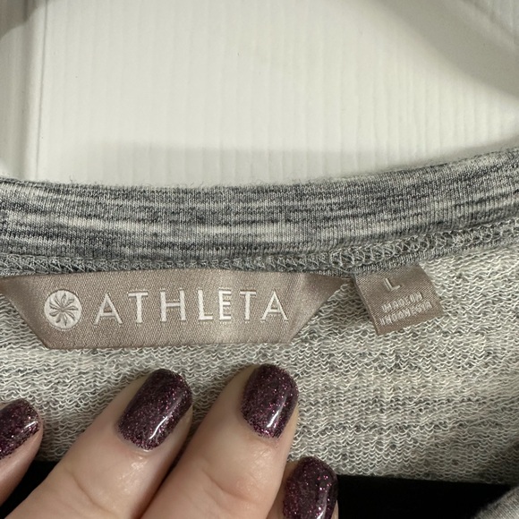 Athleta size Large lycocell modal long sleeveeve Bandha sweatshirt - Picture 3 of 4